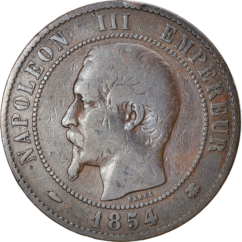 Münze, Frankreich, Napoleon III, Napoléon III, 10 Centimes, 1854, Strasbourg