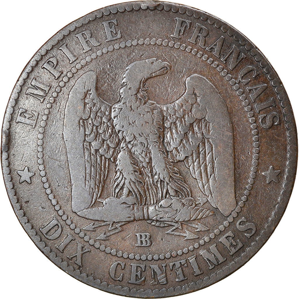 Münze, Frankreich, Napoleon III, Napoléon III, 10 Centimes, 1854, Strasbourg