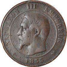 Coin, France, Napoleon III, Napoléon III, 10 Centimes, 1855, Rouen, ancre