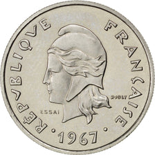 Nuova Caledonia, 10 Francs, 1967, Paris, SPL, Nichel, KM:E11, Lecompte:85