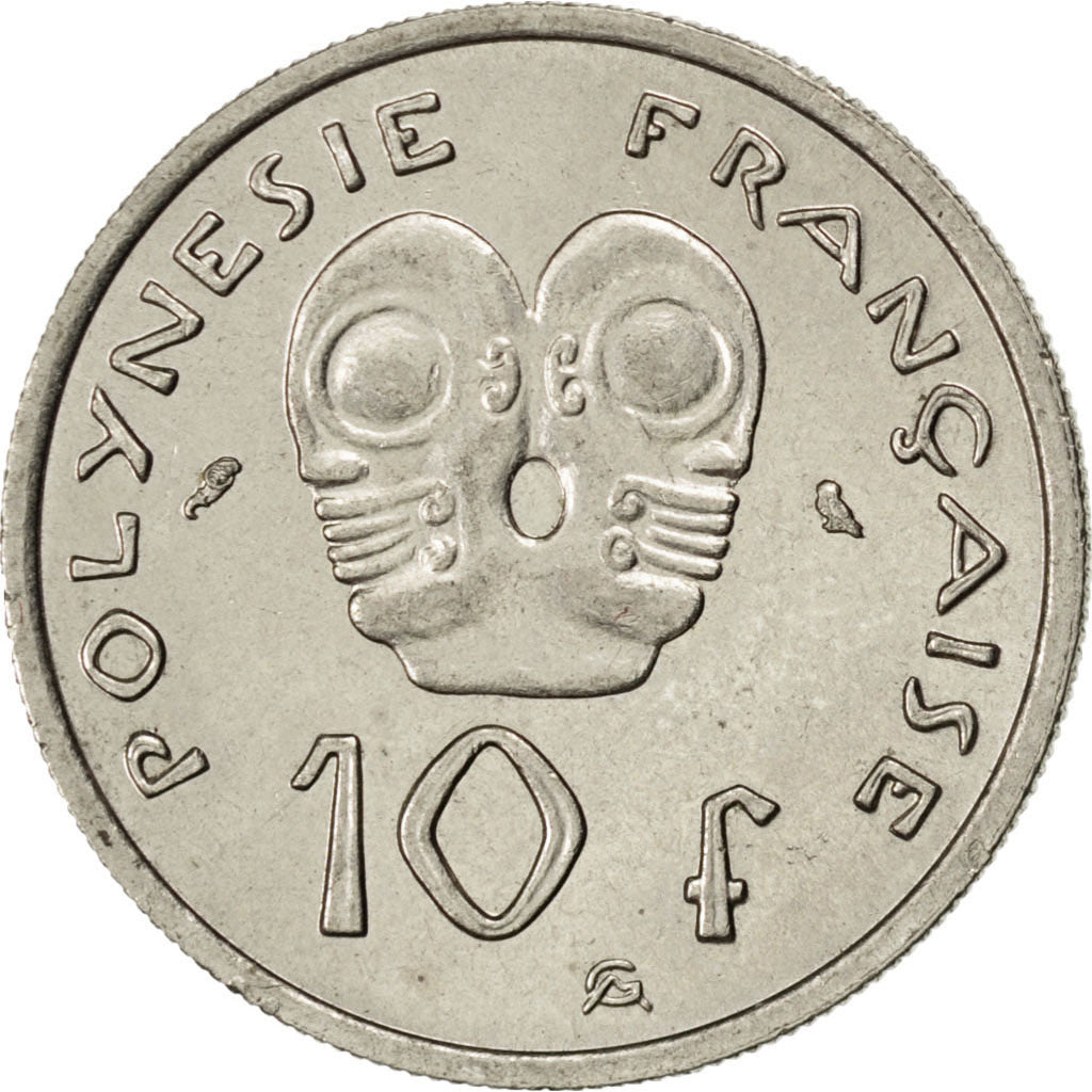 NEW CALEDONIA, 10 Francs, 1967, Paris, KM #5, AU(50-53), Nickel, 24, Lecompte...
