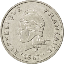 NEW CALEDONIA, 20 Francs, 1967, Paris, KM #6, EF(40-45), Nickel, 28.5, Lecompte.