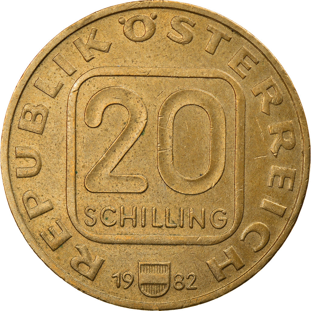 Coin, Austria, 20 Schilling, 1982, EF(40-45), Copper-Aluminum-Nickel
