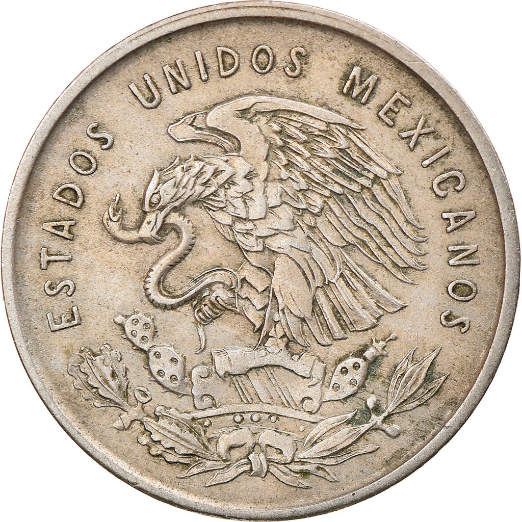 Coin, Mexico, 5 Centavos, 1950, Mexico City, EF(40-45), Copper-nickel, KM:425