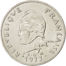 Nuova Caledonia, 20 Francs, 1977, BB, Nichel, KM:12, Lecompte:107
