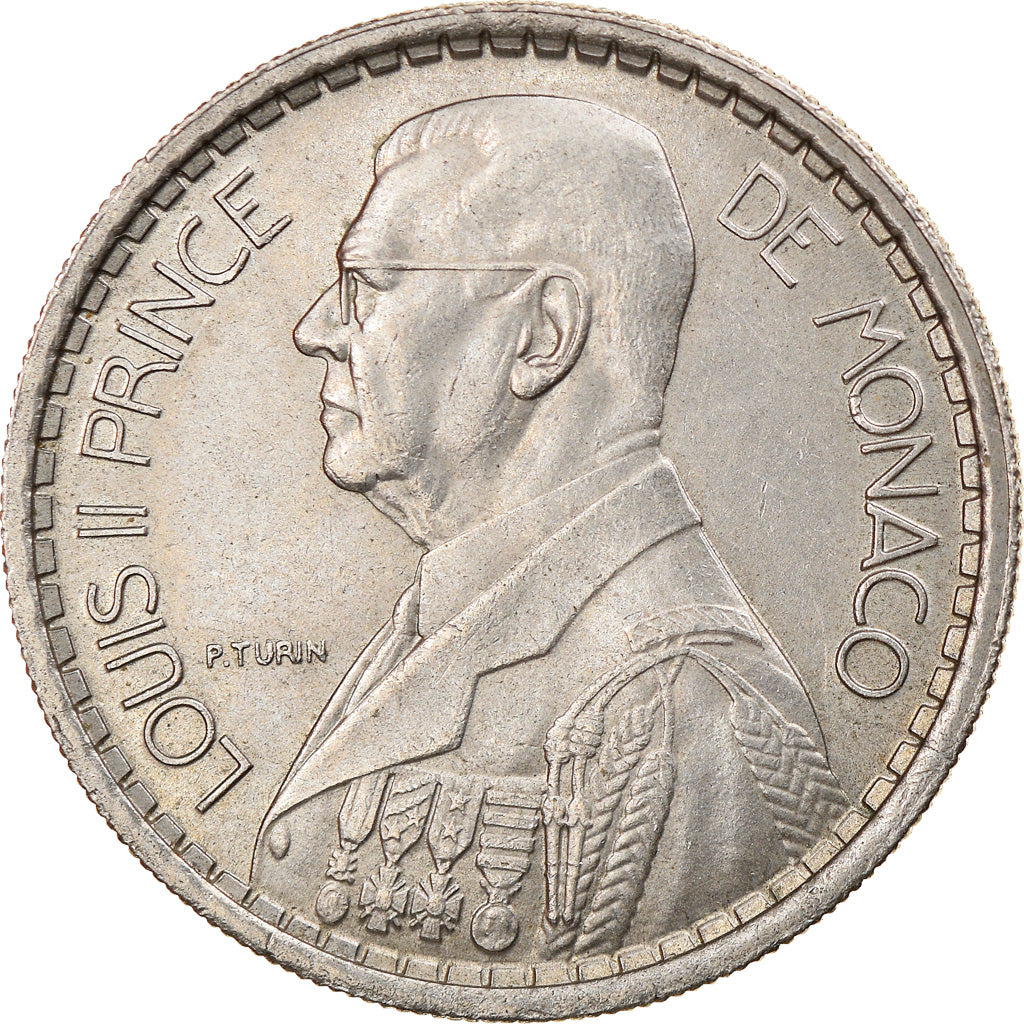 Coin, Monaco, Louis II, 10 Francs, 1946, AU(50-53), Copper-nickel, KM:123