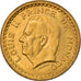Monnaie, Monaco, Louis II, Franc, 1943, TTB+, Aluminum-Bronze, Gadoury:132
