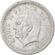 Coin, Monaco, Louis II, 2 Francs, 1943, Paris, VF(20-25), Aluminum, KM:121