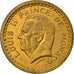 Moneda, Mónaco, 2 Francs, Undated (1943), MBC, Aluminio - bronce, Gadoury:MC