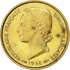 TOGO, 5 Francs, 1956, Paris, KM #E6, AU(55-58), Aluminum-Bronze, Lecompte #23,..