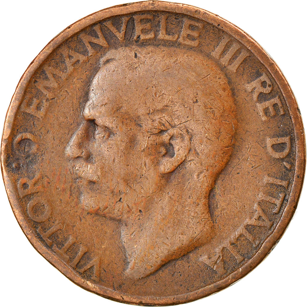 Münze, Italien, Vittorio Emanuele III, 10 Centesimi, 1921, Rome, S, Bronze