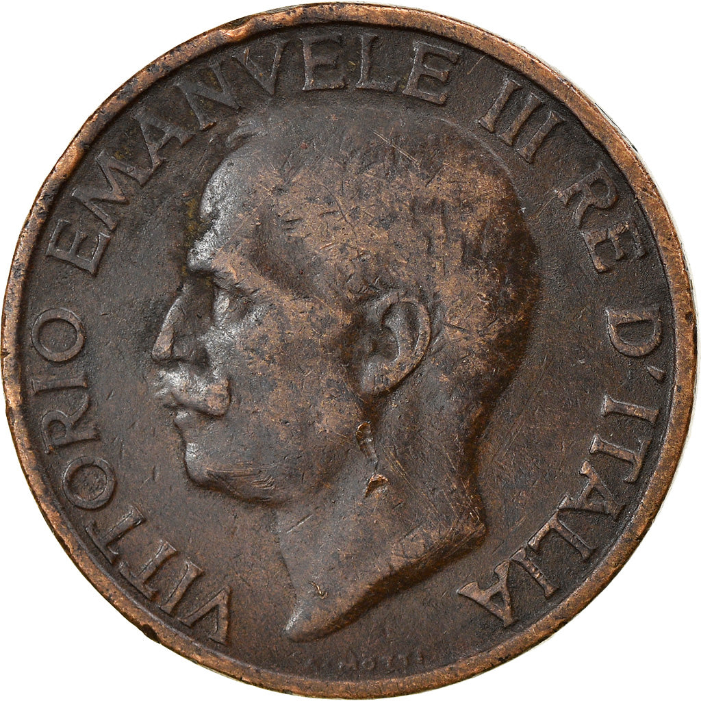 Monnaie, Italie, Vittorio Emanuele III, 10 Centesimi, 1936, Rome, TB+, Bronze
