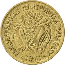 Munten, Madagascar, 10 Francs, 2 Ariary, 1971, Paris, ZF, Aluminum-Bronze, KM:11