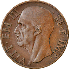 Coin, Italy, Vittorio Emanuele III, 10 Centesimi, 1938, Rome, AU(50-53), Copper