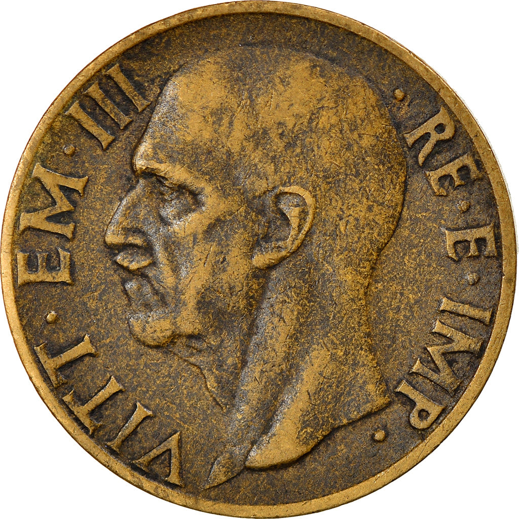 Coin, Italy, Vittorio Emanuele III, 10 Centesimi, 1939, Rome, AU(50-53), Copper