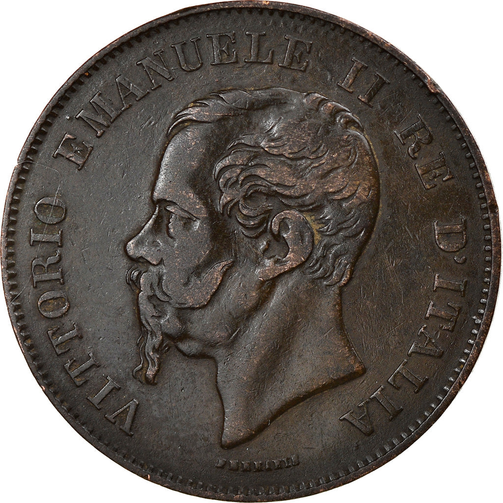 Moneta, Włochy, Vittorio Emanuele II, 5 Centesimi, 1867, Milan, EF(40-45)