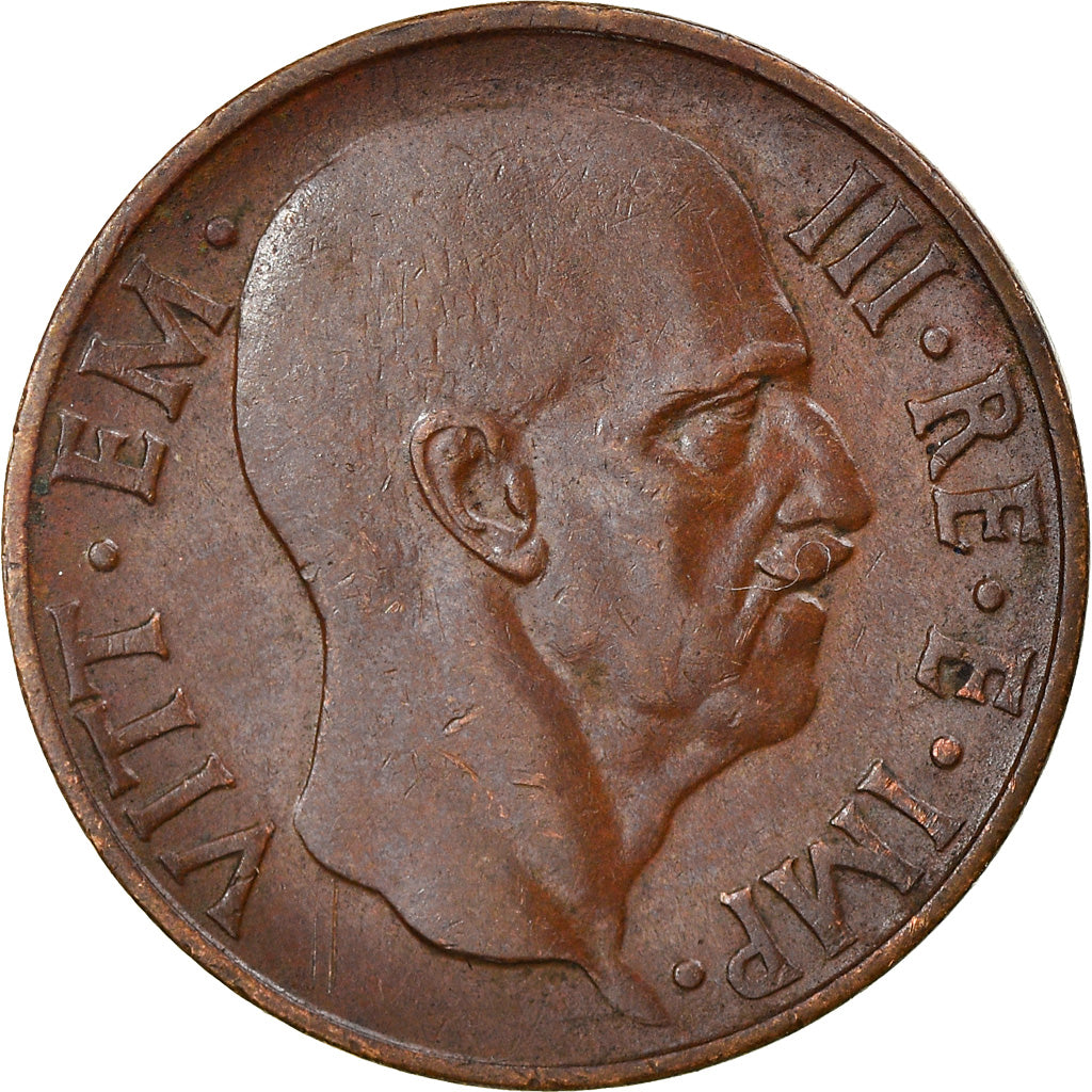 Coin, Italy, Vittorio Emanuele III, 5 Centesimi, 1937, Rome, EF(40-45), Bronze