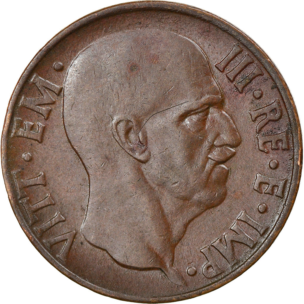 Coin, Italy, Vittorio Emanuele III, 5 Centesimi, 1937, Rome, EF(40-45), Bronze
