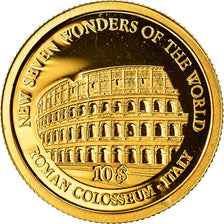 Moneda, Islas Salomón, Colosseum in Rome, Elizabeth II, 10 Dollars, 2009, B.H.