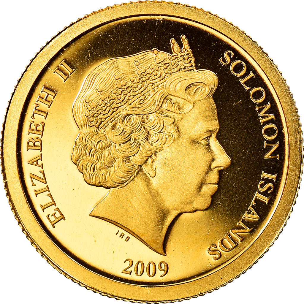 Moneda, Islas Salomón, Colosseum in Rome, Elizabeth II, 10 Dollars, 2009, B.H.