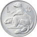 Moneda, San Marino, 10 Lire, 1975, Rome, MBC+, Aluminio, KM:43