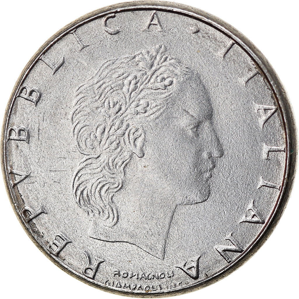 Moneta, Italia, 50 Lire, 1991, Rome, MB+, Acciaio inossidabile, KM:95.2
