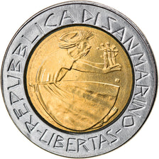 Moneta, San Marino, 500 Lire, 1985, SPL-, Bi-metallico, KM:181