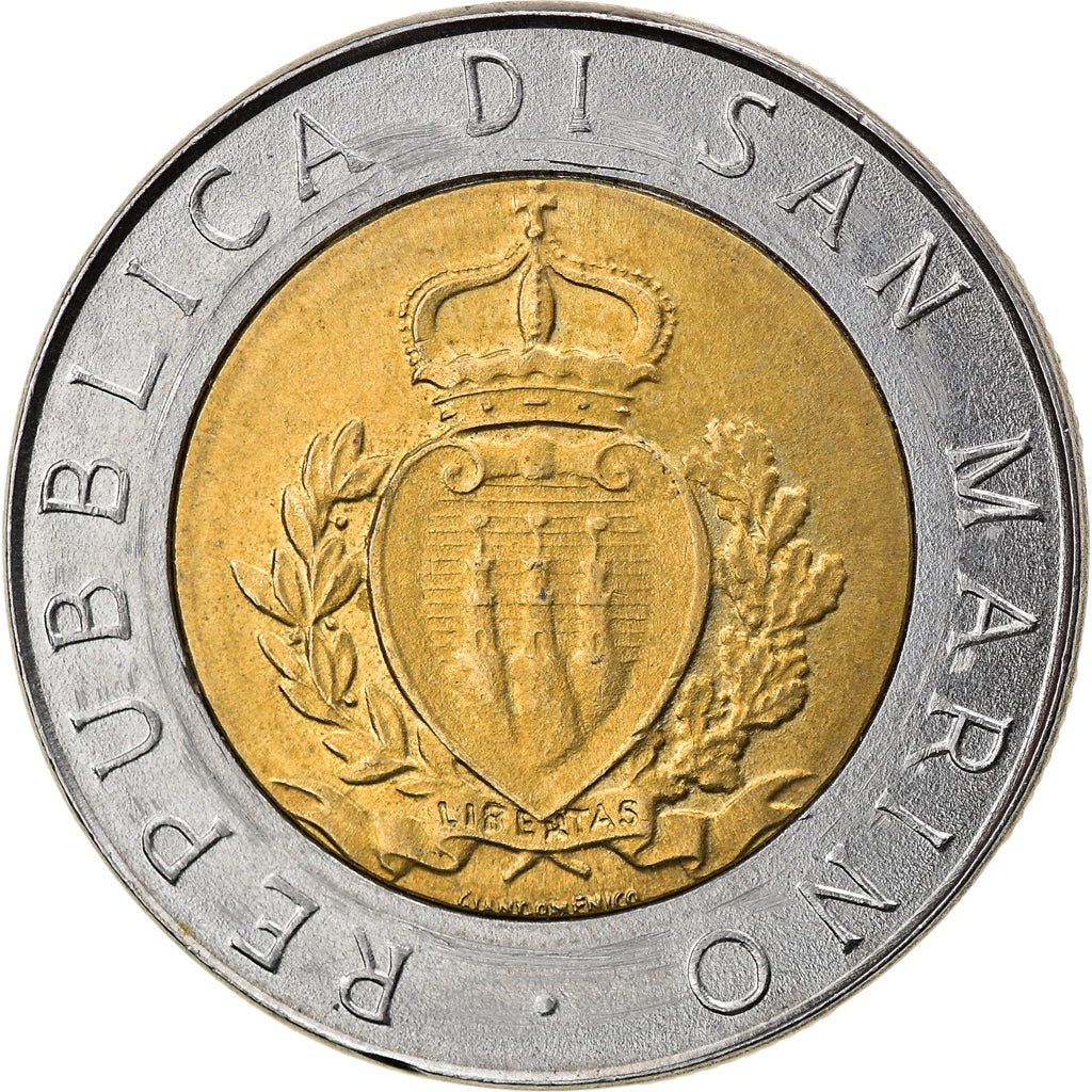 Monnaie, San Marino, 500 Lire, 1987, Rome, TTB, Bi-Metallic, KM:209