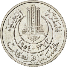 Tunisia, Muhammad al-Amin Bey, 5 Francs, 1954, Paris, SPL-, Rame-nichel, KM:E...