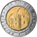 Moneda, San Marino, 500 Lire, 1992, Rome, SC, Bimetálico, KM:286