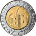 Münze, San Marino, 500 Lire, 1992, Rome, UNZ, Bi-Metallic, KM:286