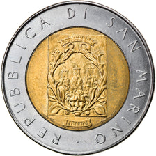 Münze, San Marino, 500 Lire, 1988, Rome, VZ, Bi-Metallic, KM:226