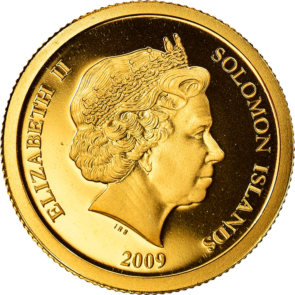 Coin, Solomon Islands, Chichen Itza, Elizabeth II, 10 Dollars, 2009, B.H. Mayer