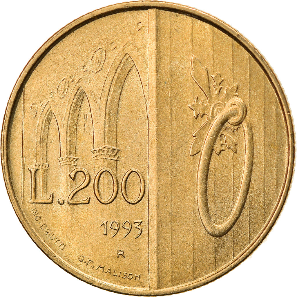 Monnaie, San Marino, 200 Lire, 1993, SPL, Aluminum-Bronze, KM:300