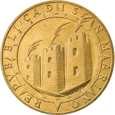 Moneta, San Marino, 200 Lire, 1992, Rome, BB+, Alluminio-bronzo, KM:285