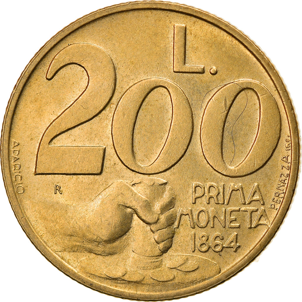 Münze, San Marino, 200 Lire, 1991, VZ+, Aluminum-Bronze, KM:268
