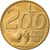 Moneta, San Marino, 200 Lire, 1991, MS(60-62), Aluminium-Brąz, KM:268