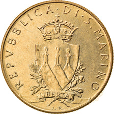 Coin, San Marino, 200 Lire, 1979, Rome, MS(63), Aluminum-Bronze, KM:96