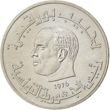 Tunisia, 1/2 Dinar, 1976, SPL-, Rame-nichel, KM:E35