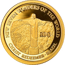 Coin, Solomon Islands, Christ Statue in Rio, Elizabeth II, 10 Dollars, 2009
