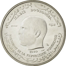 TUNISIA, Dinar, 1970, Paris, KM #E34, MS(60-62), Silver, 18.03