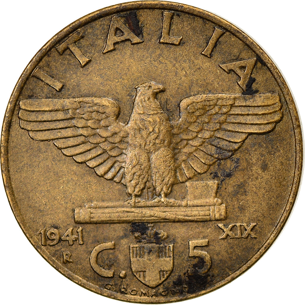 Munten, Italië, Vittorio Emanuele III, 5 Centesimi, 1941, Rome, FR
