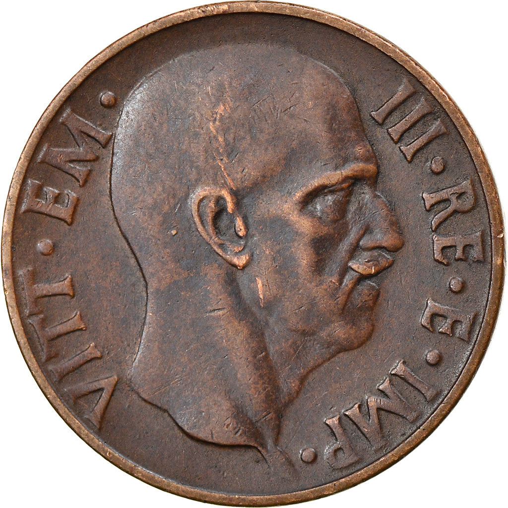 Monnaie, Italie, Vittorio Emanuele III, 5 Centesimi, 1938, Rome, TTB+, Bronze