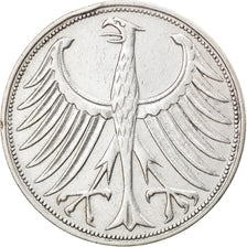 Coin, GERMANY - FEDERAL REPUBLIC, 5 Mark, 1951, Stuttgart, EF(40-45), Silver