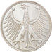 Coin, GERMANY - FEDERAL REPUBLIC, 5 Mark, 1974, Stuttgart, EF(40-45), Silver