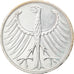 Coin, GERMANY - FEDERAL REPUBLIC, 5 Mark, 1974, Hamburg, EF(40-45), Silver
