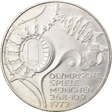 Monnaie, République fédérale allemande, 10 Mark, 1972, Munich, SUP, Argent