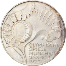 Coin, GERMANY - FEDERAL REPUBLIC, 10 Mark, 1972, Stuttgart, AU(55-58), Silver