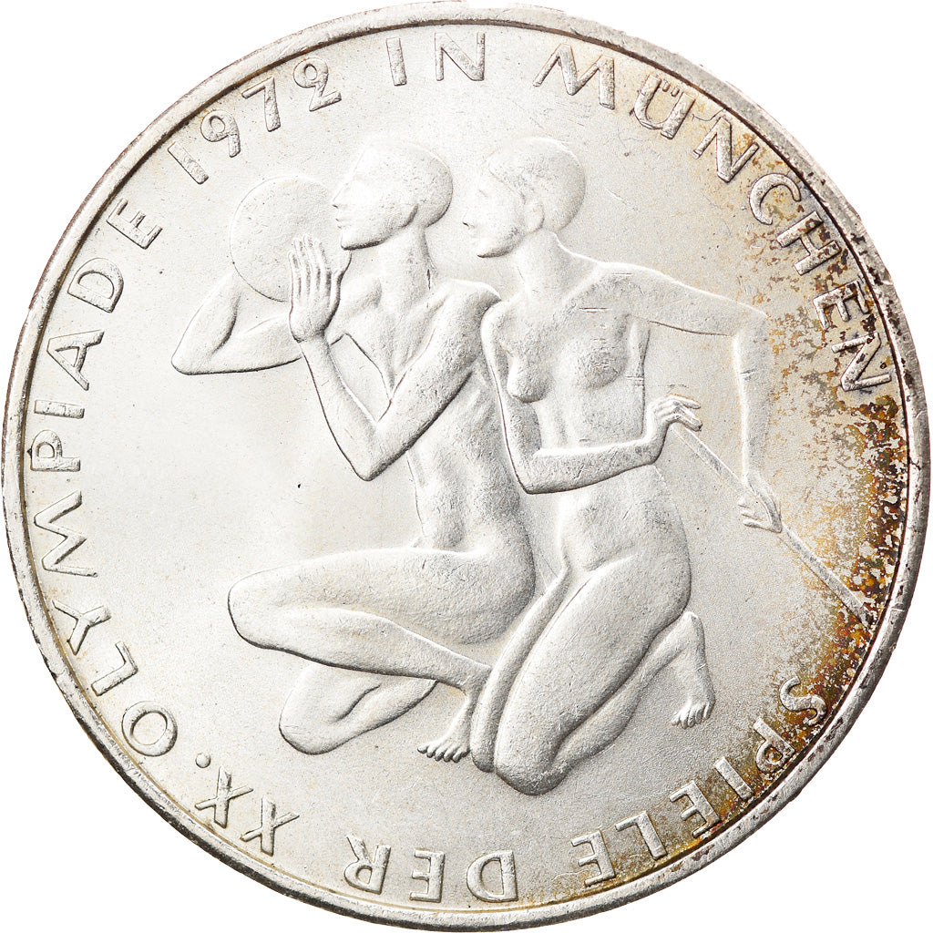 Monnaie, République fédérale allemande, 10 Mark, 1972, Munich, SPL+, Argent