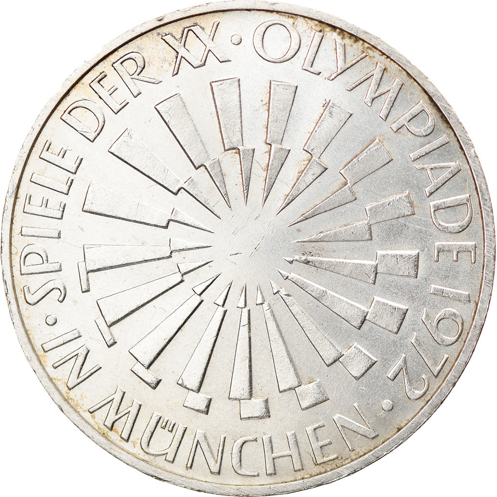 Münze, Bundesrepublik Deutschland, 10 Mark, 1972, Munich, VZ, Silber, KM:130